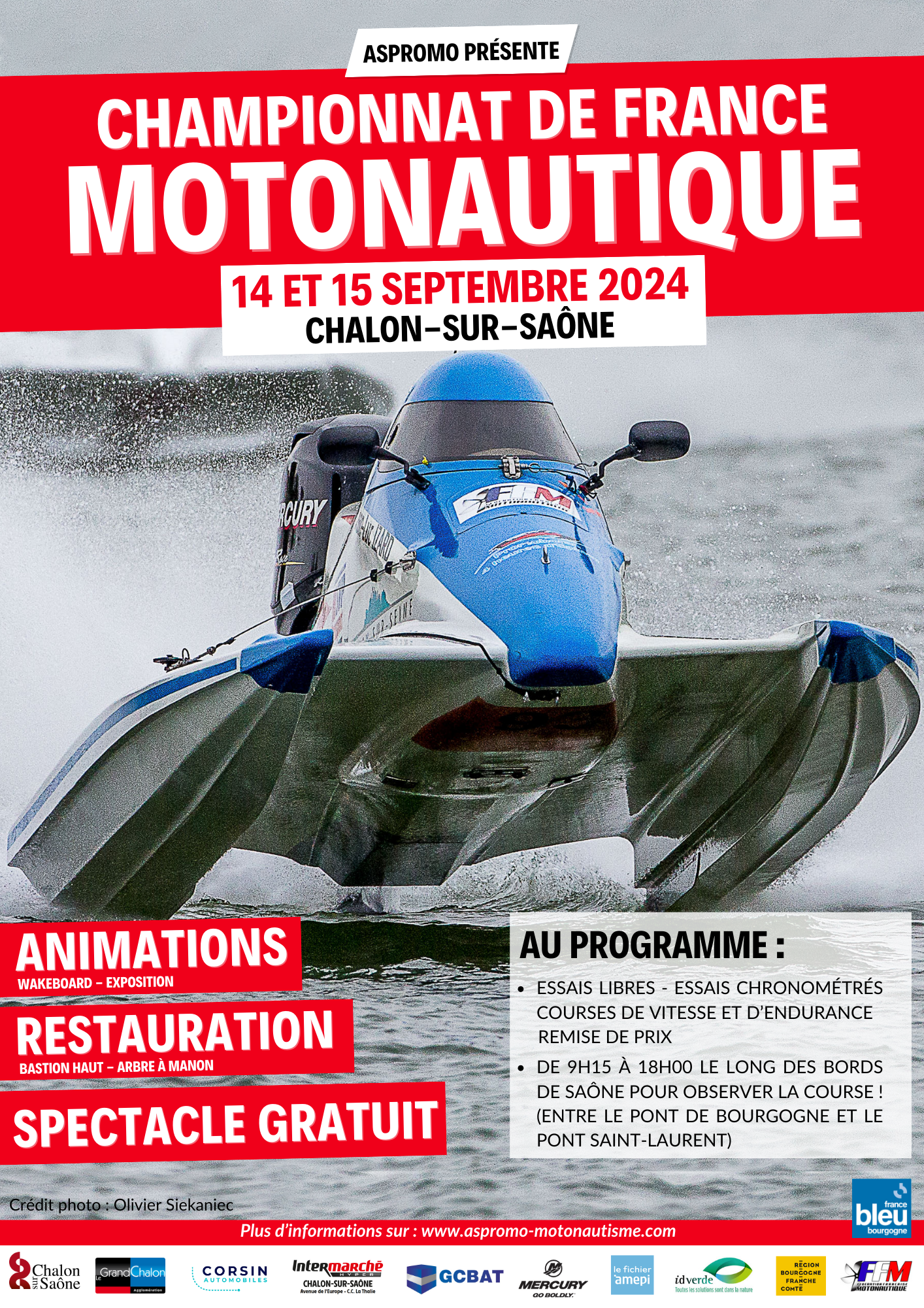 Affiche Grand Prix Motonautique